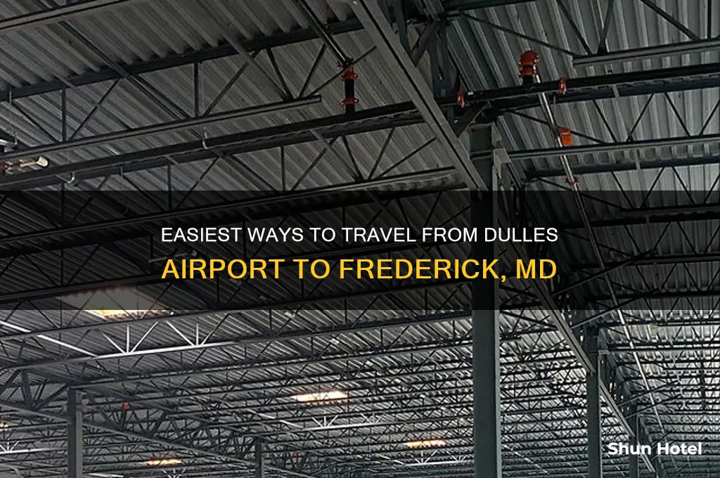 how to get from dulles airport to fredrick md