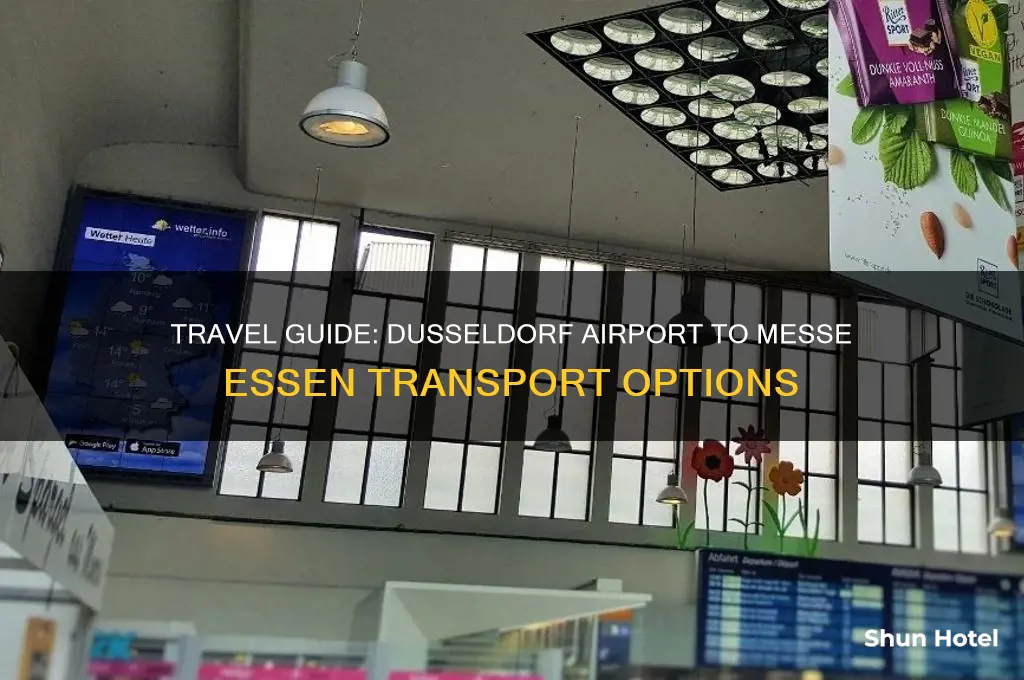 how to get from dusseldorf airport to messe essen