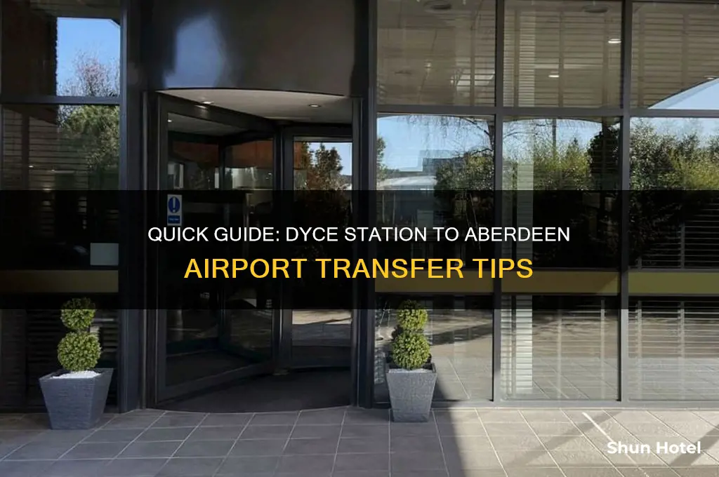 how to get from dyce station to airport