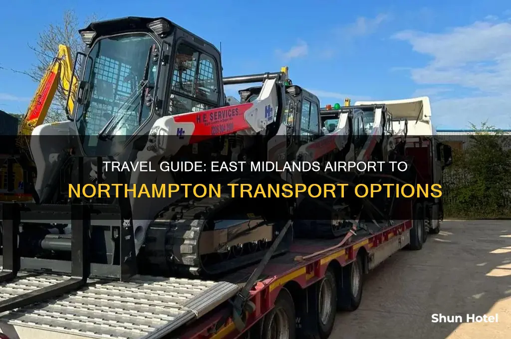 how to get from east midlands airport to northampton