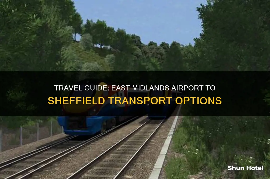 how to get from east midlands airport to sheffield