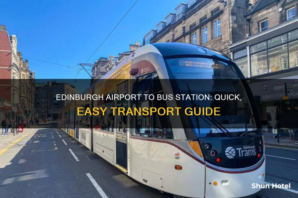 how to get from edinburgh airport to edinburgh bus station