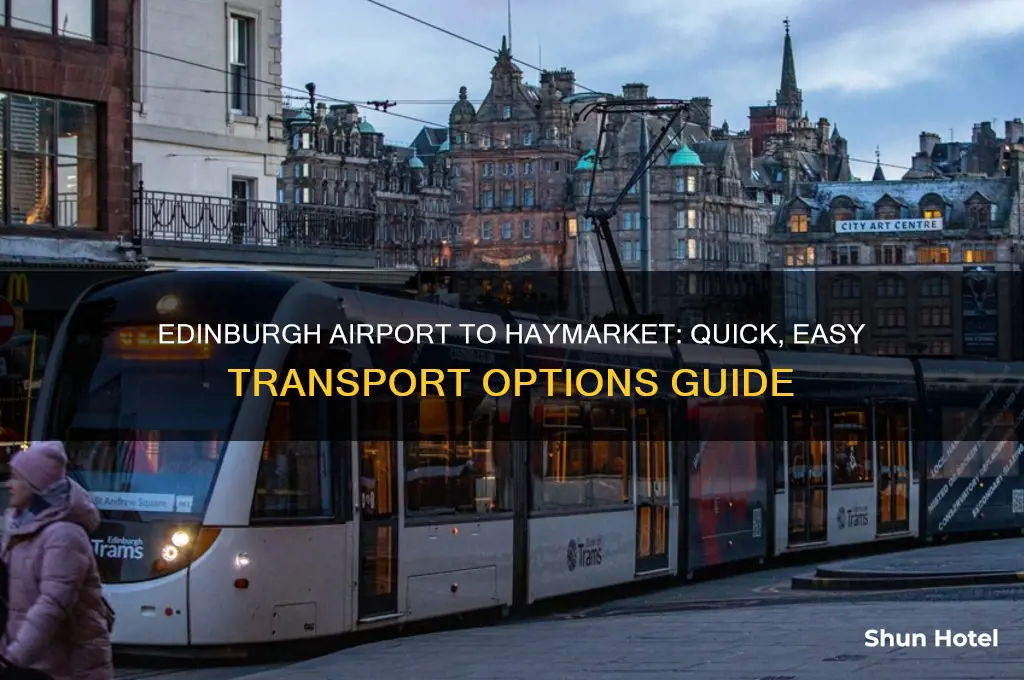 how to get from edinburgh airport to haymarket