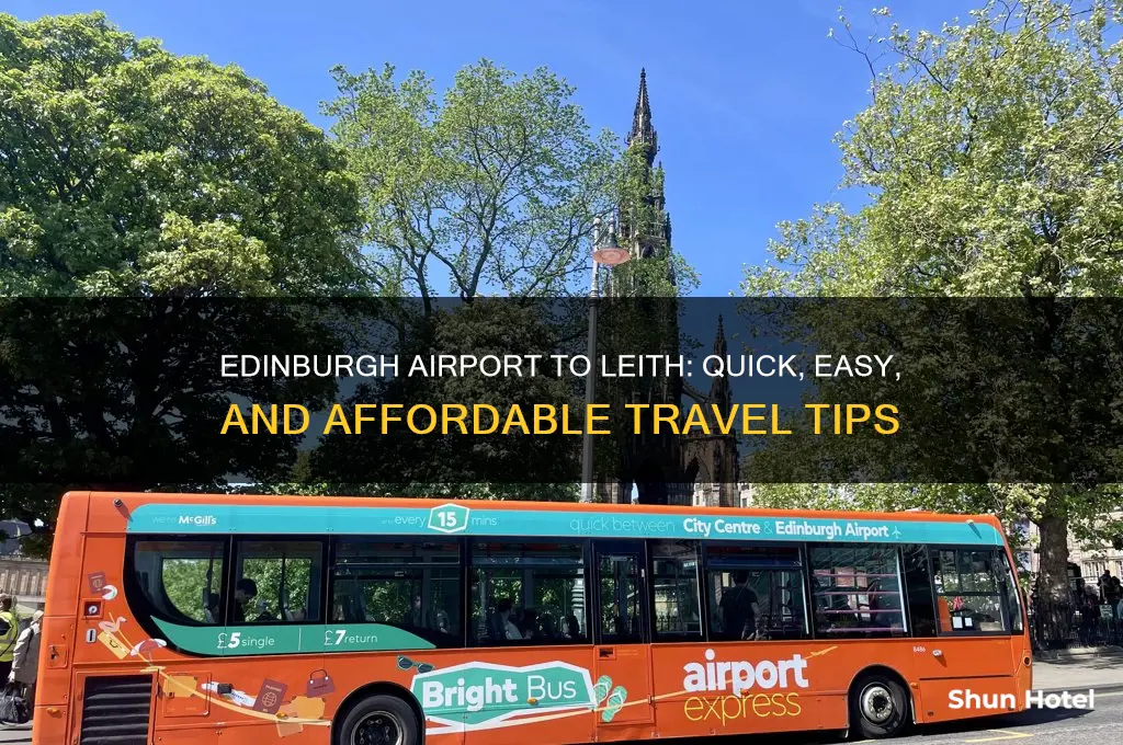 how to get from edinburgh airport to leith
