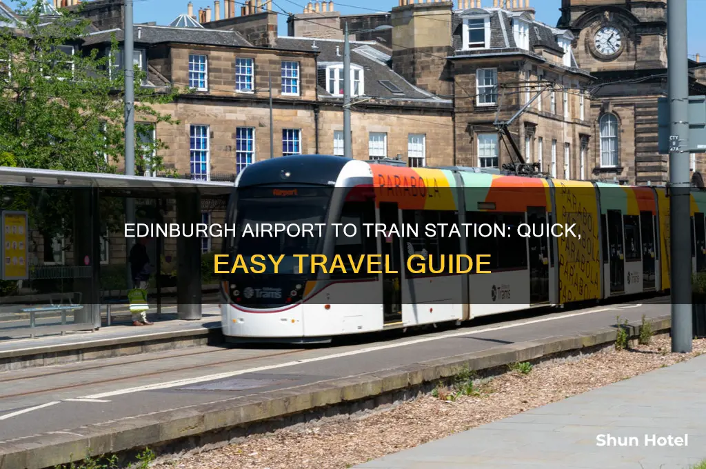 how to get from edinburgh airport to train station