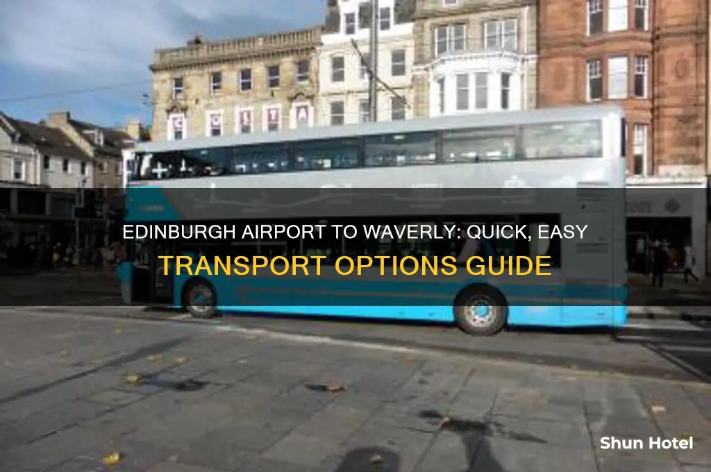 how to get from edinburgh airport to waverly