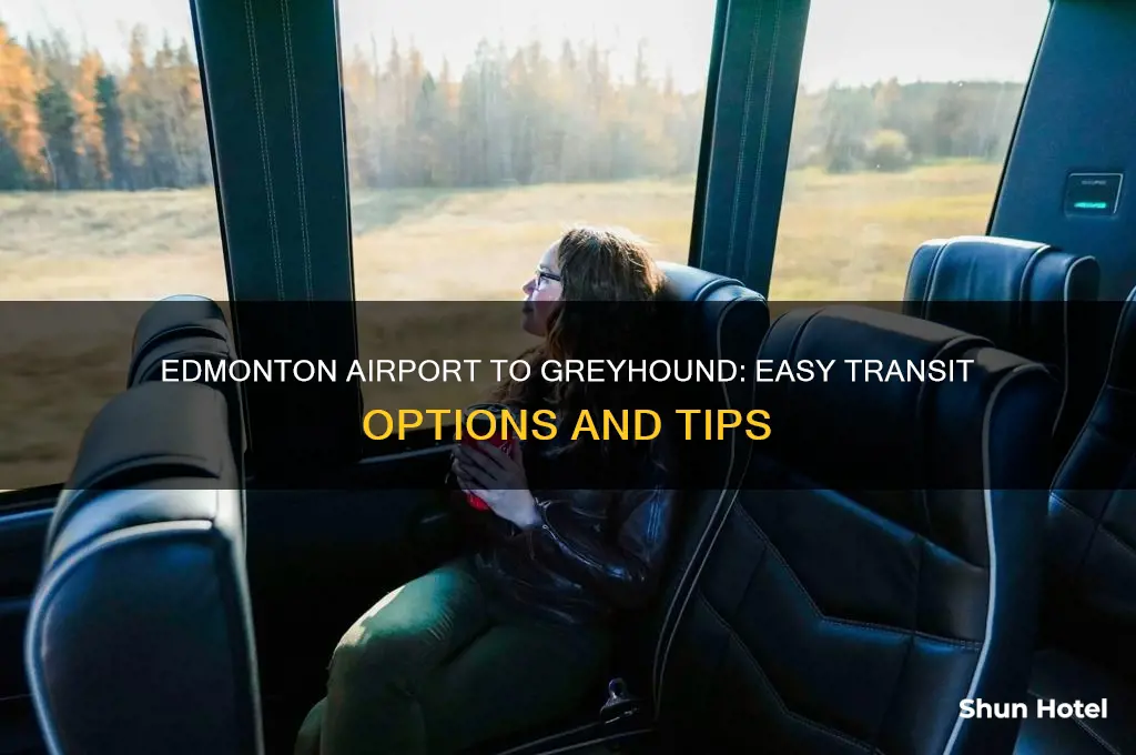 how to get from edmonton airport to greyhound