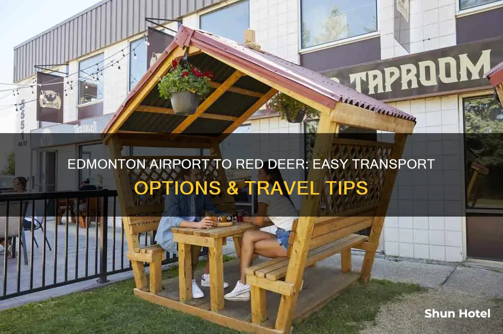 how to get from edmonton airport to red deer