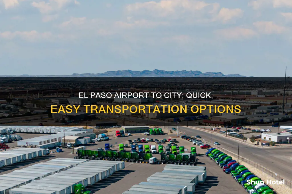 how to get from el paso airport to the city