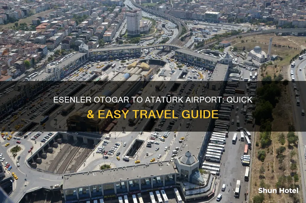 how to get from esenler otogar to ataturk airport