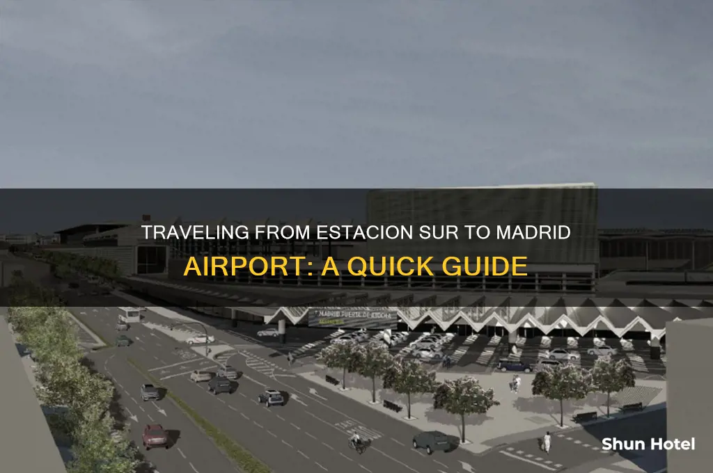 how to get from estacion sur to madrid airport