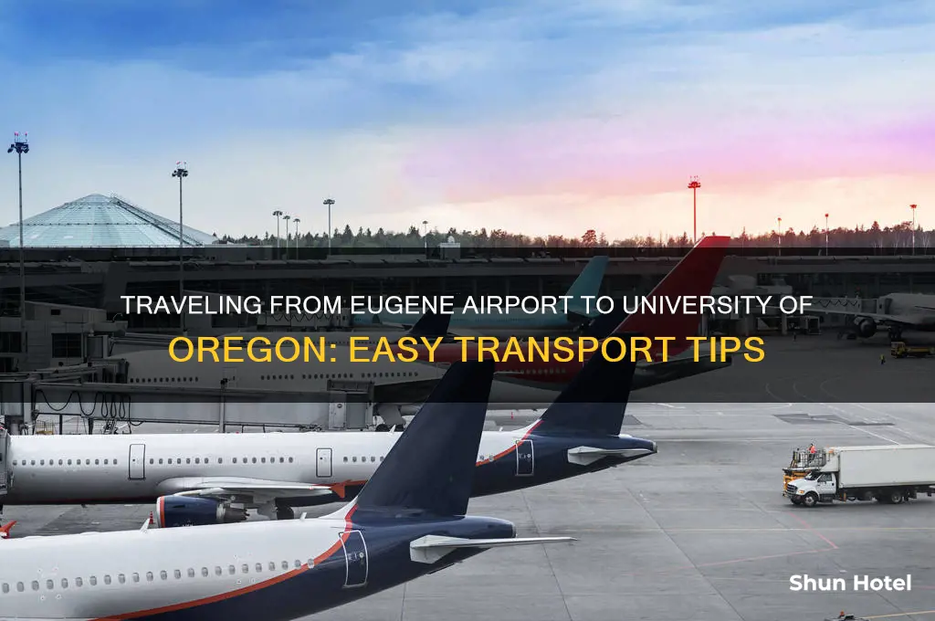 how to get from eugene airport to university of oregon