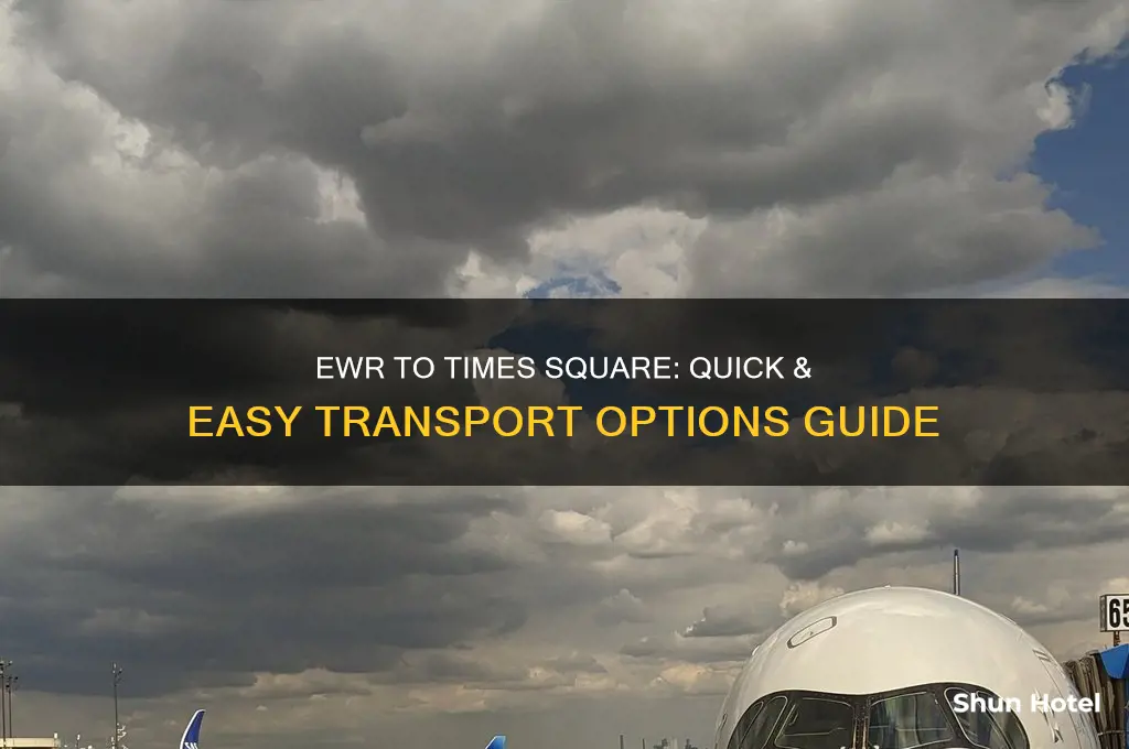 how to get from ewr airport to times square