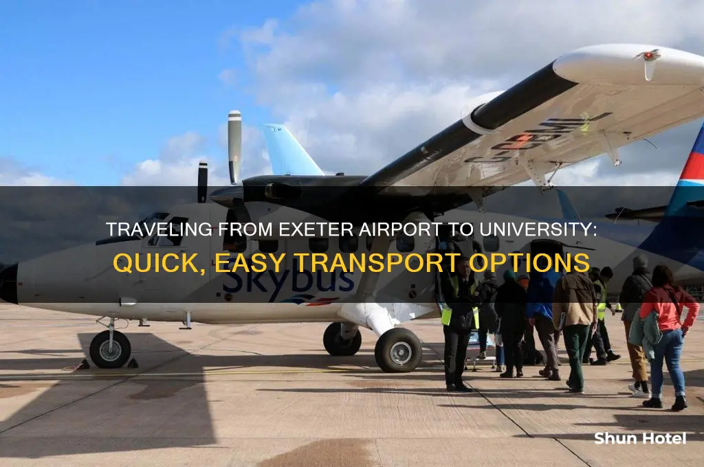 how to get from exeter airport to exeter university