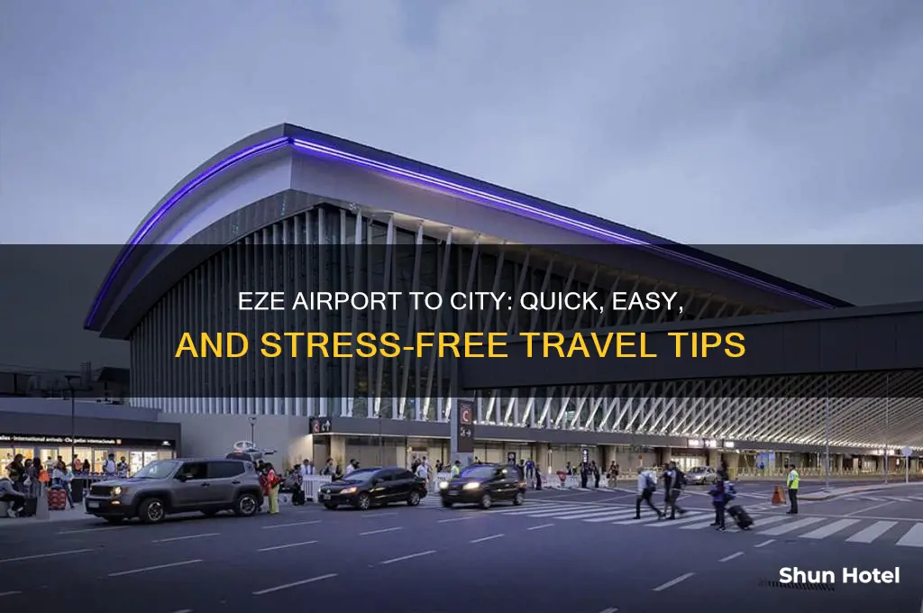 how to get from eze airport to city