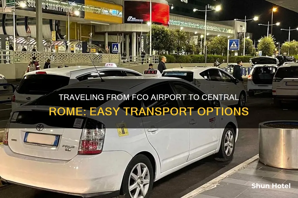how to get from fco airport to central rome