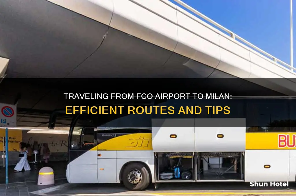how to get from fco airport to milan