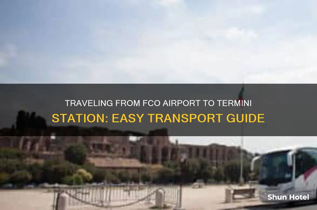 how to get from fco airport to termini train station