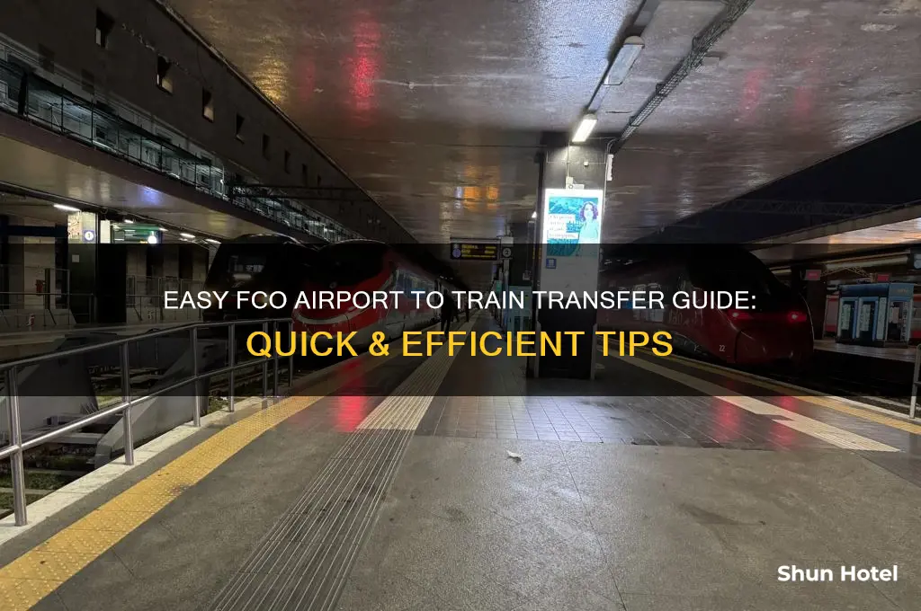 how to get from fco airport to train