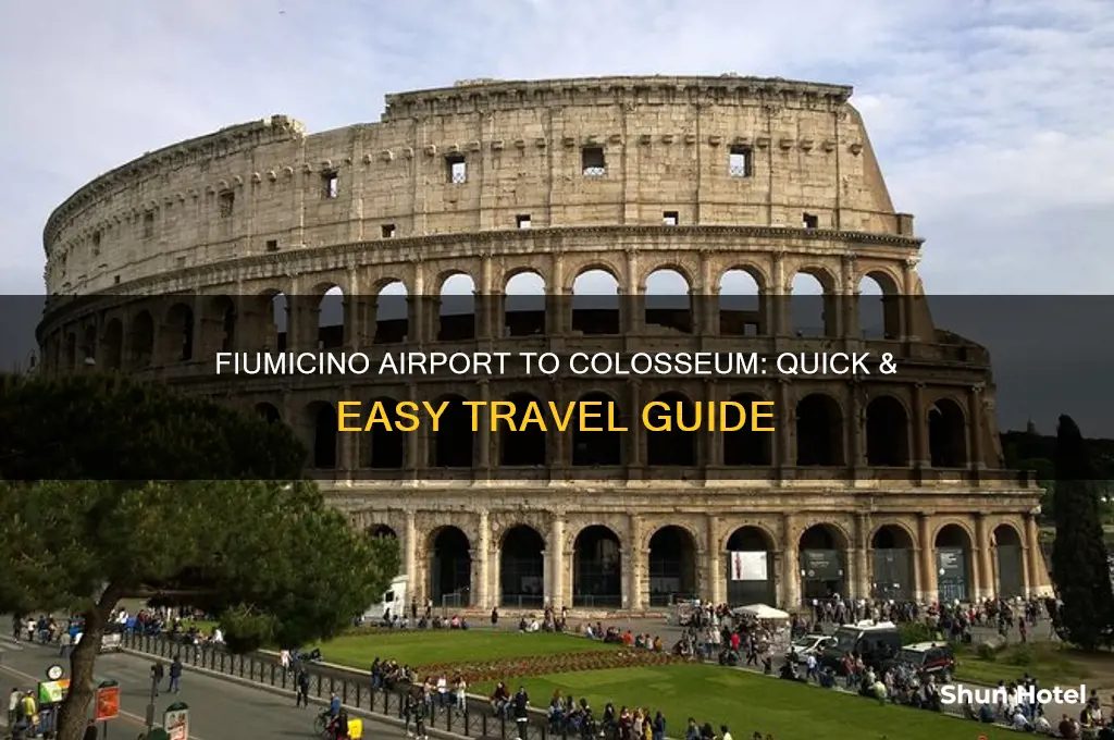 how to get from fiumicino airport to colosseum