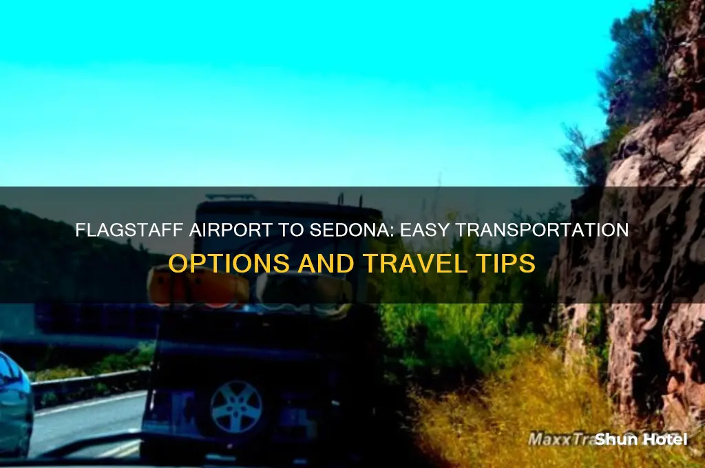 how to get from flagstaff airport to sedona