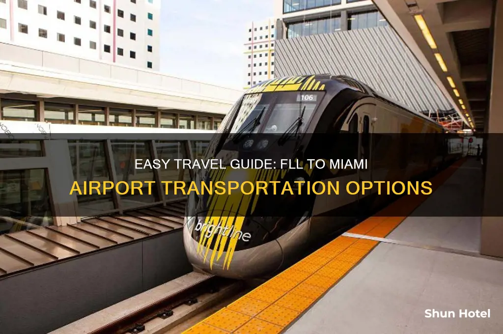 how to get from fll to miami airport