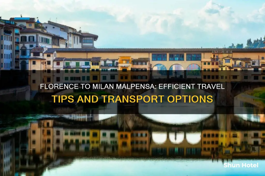 how to get from florence to milan malpensa airport
