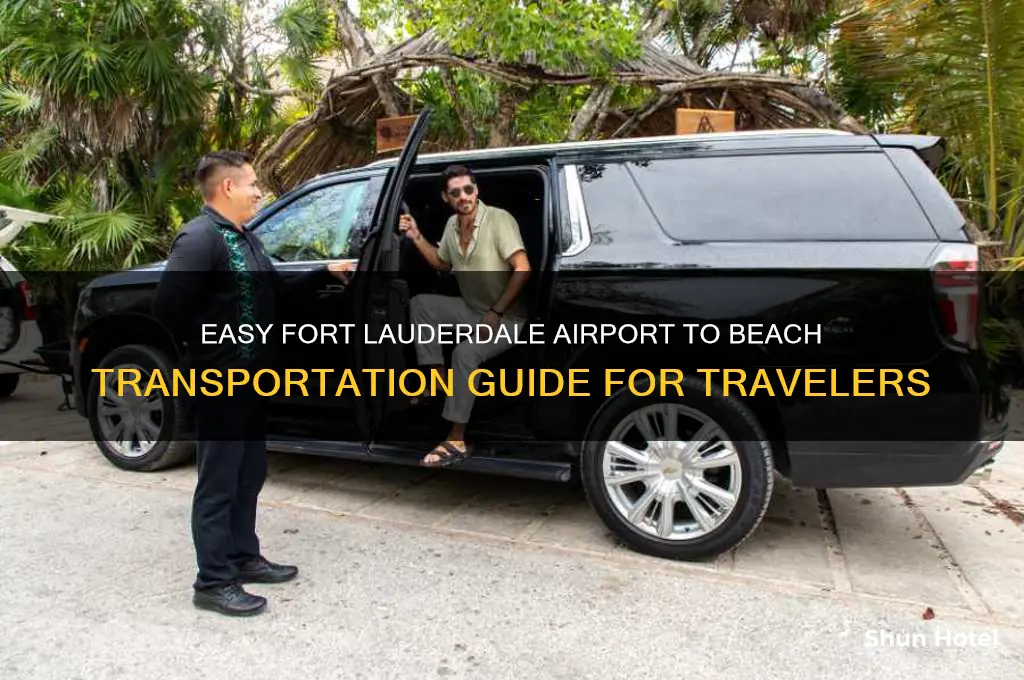 how to get from fort lauderdale airport to beach