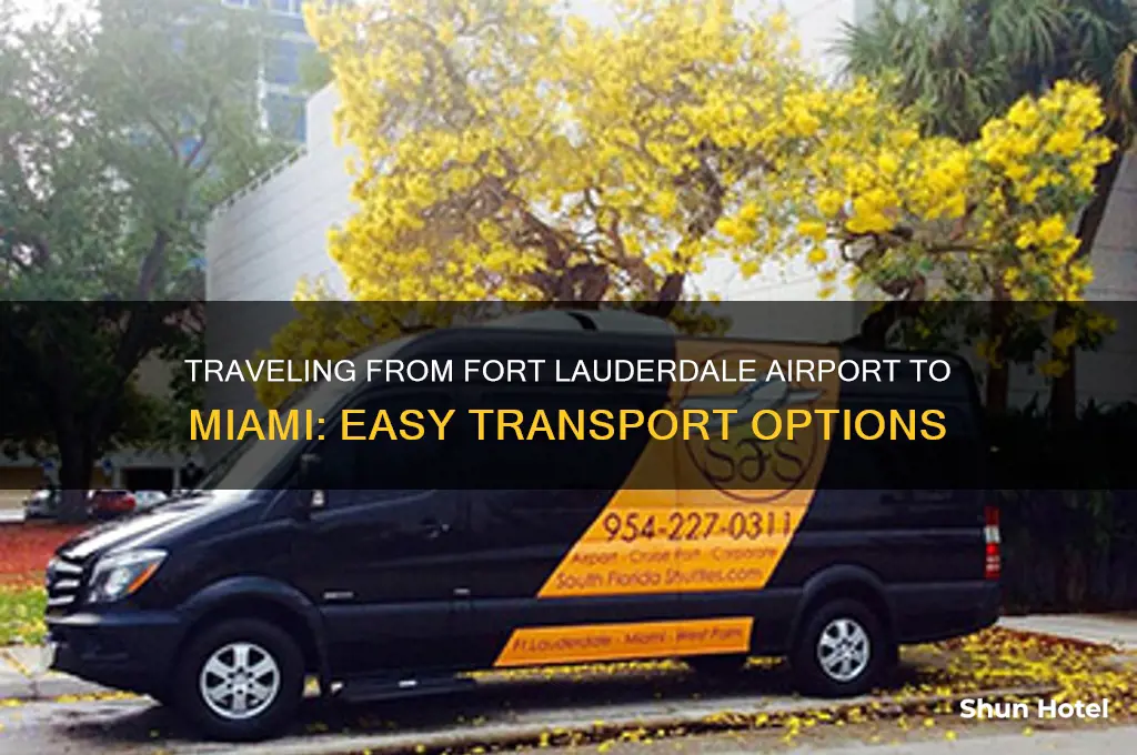 how to get from fort lzuderdale airport to miami