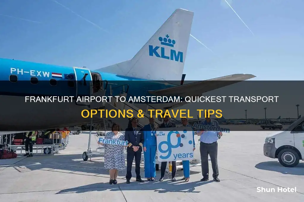 how to get from frankfurt airport to amsterdam