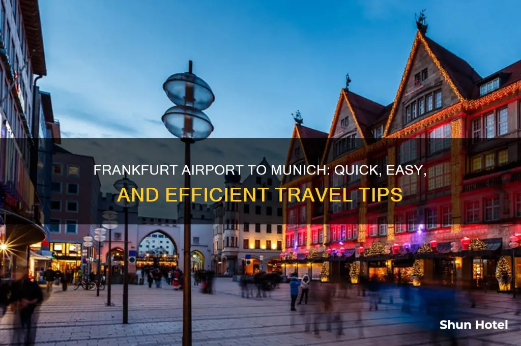 how to get from frankfurt airport to munich