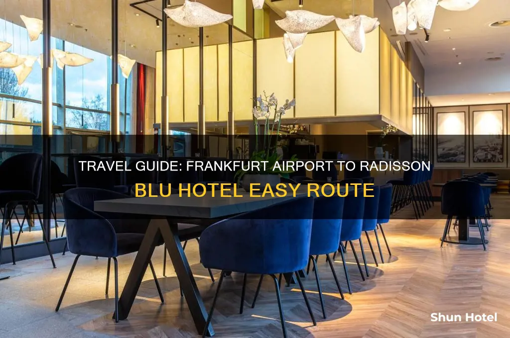 how to get from frankfurt airport to radisson blu hotel
