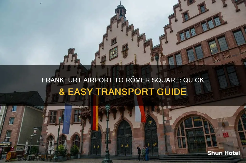 how to get from frankfurt airport to romer square
