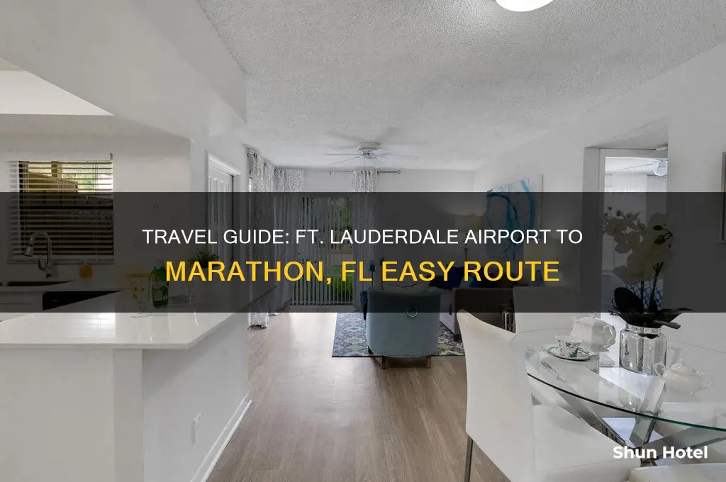 how to get from ft lauderdale airport to marathon fl