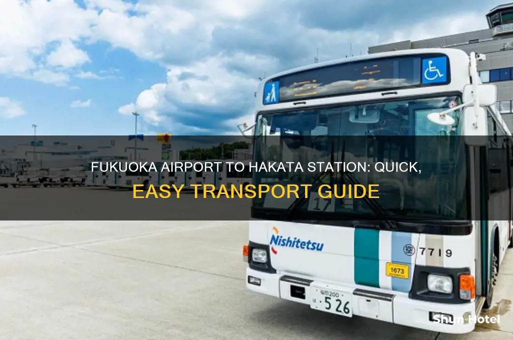 how to get from fukuoka airport to hakata station