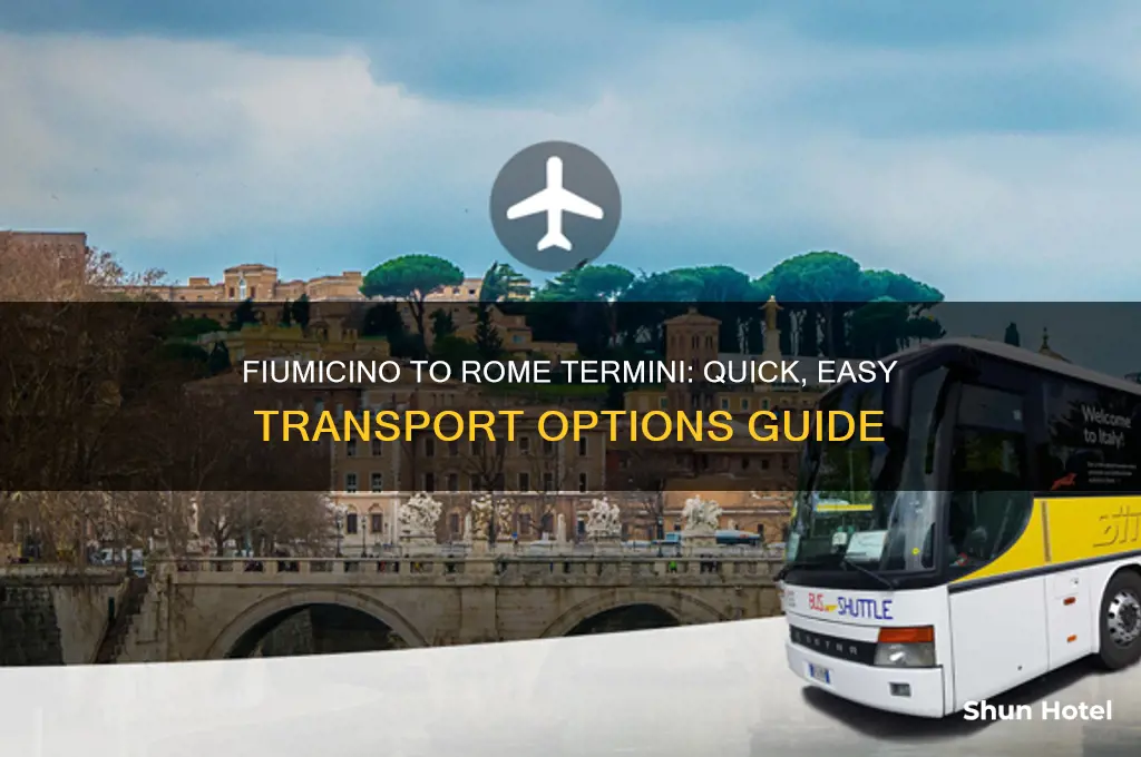how to get from fumiciono airport to rome termini