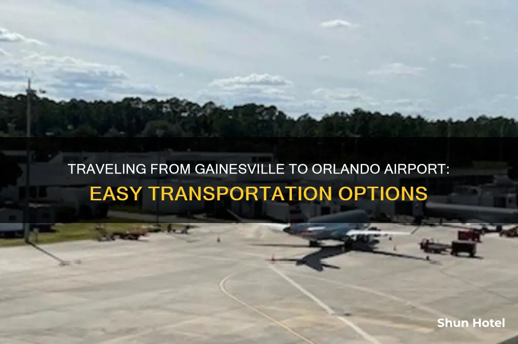 how to get from gainesville to orlando airport