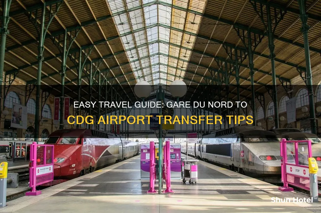 how to get from gare du nord to cdg airport