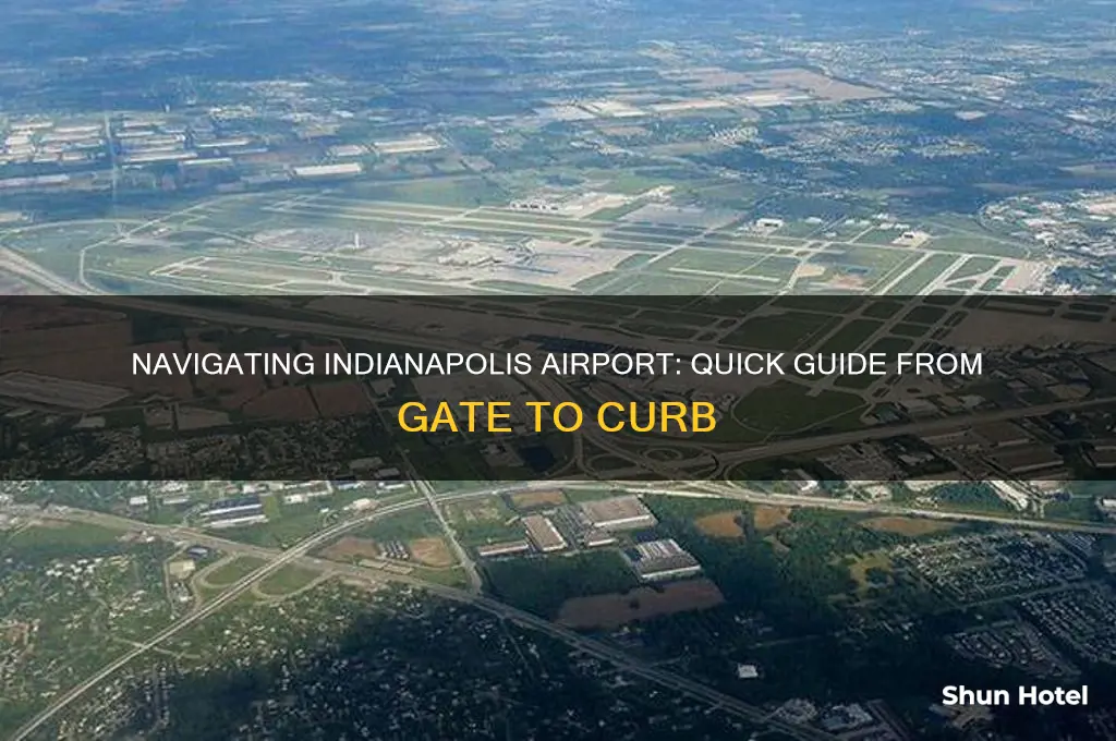 how to get from gate to curb indianapolis airport