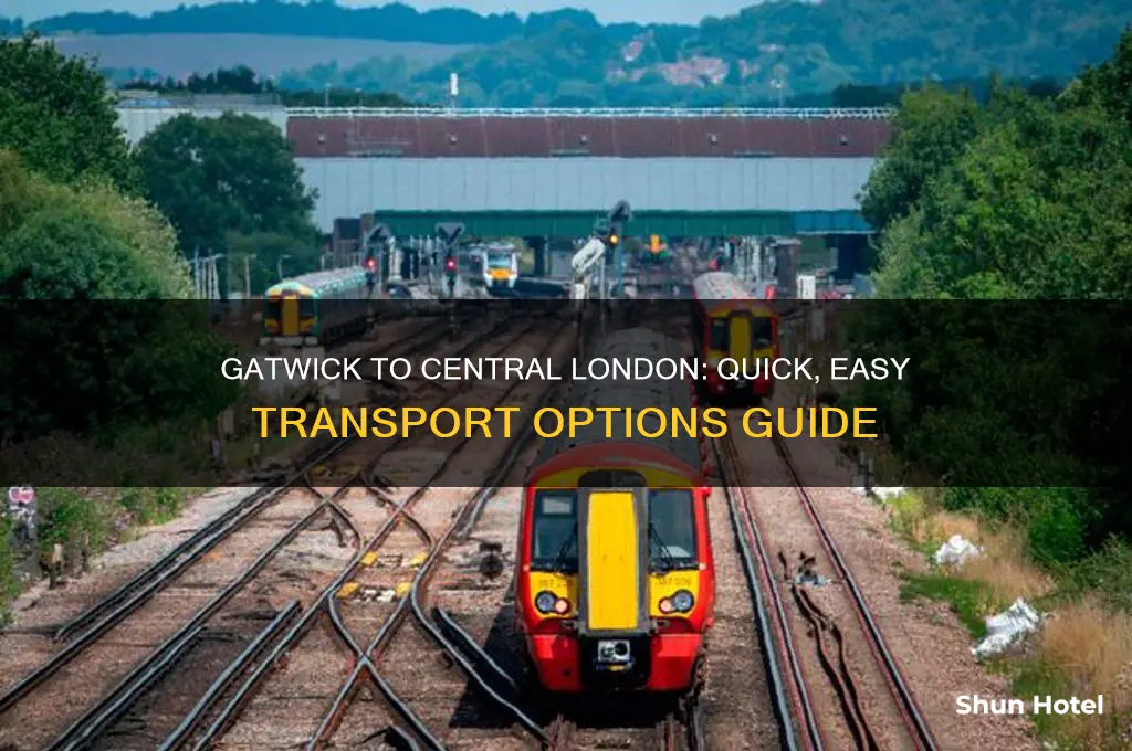 how to get from gatwick airport into central london