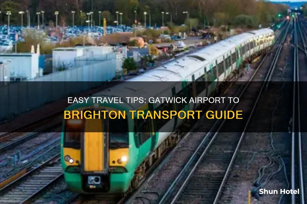 how to get from gatwick airport to brighton