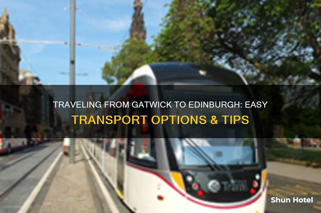 how to get from gatwick airport to edinburgh