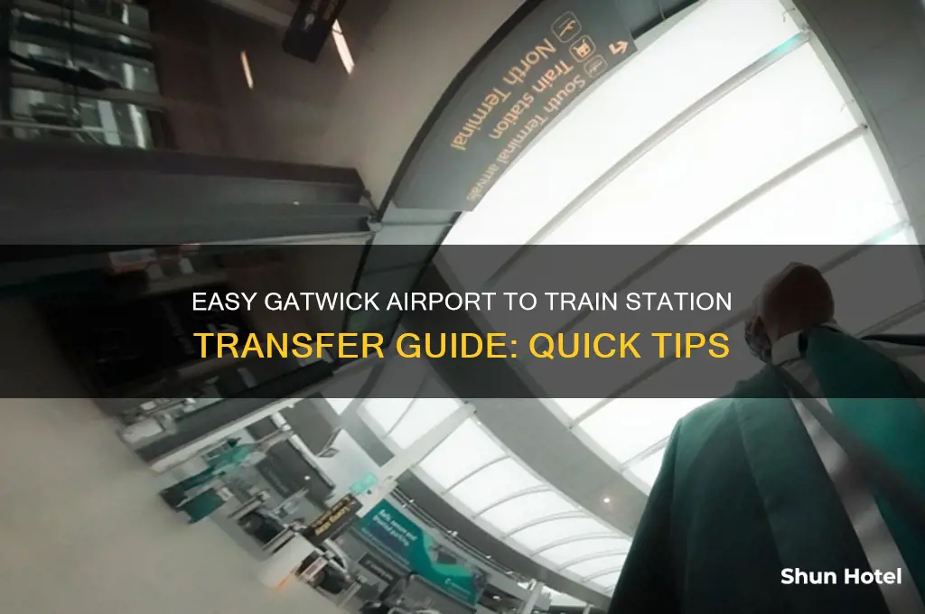 how to get from gatwick airport to gatwick train station