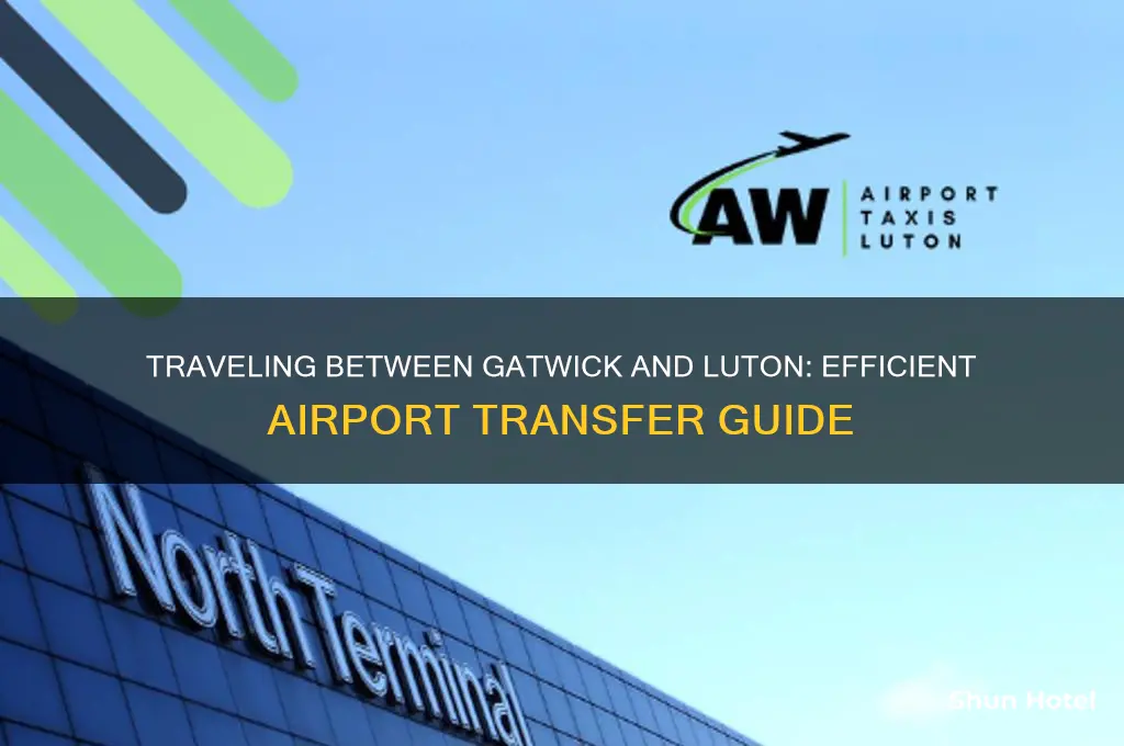 how to get from gatwick airport to luton airport