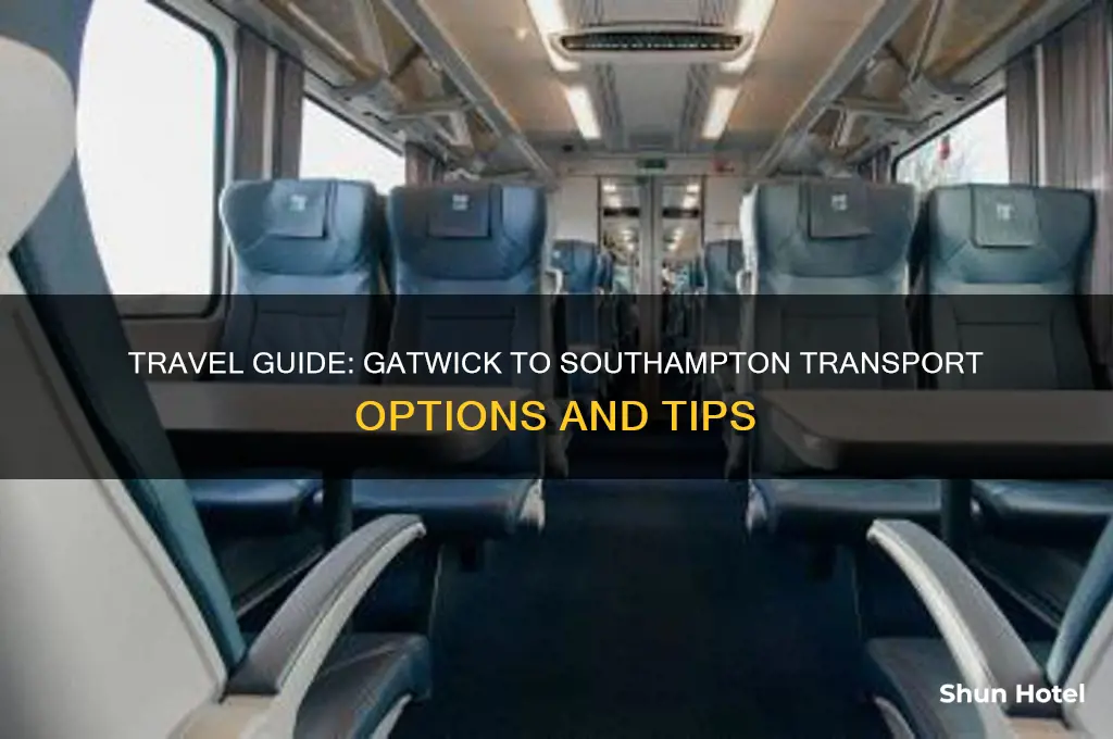 how to get from gatwick airport to southampton