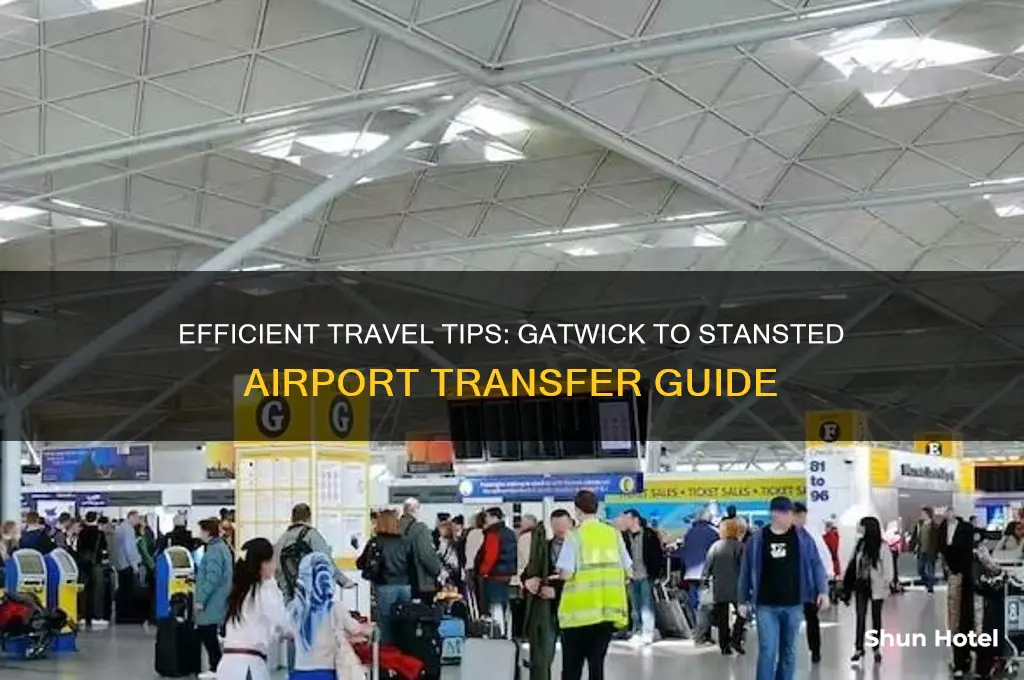 how to get from gatwick airport to stansted airport