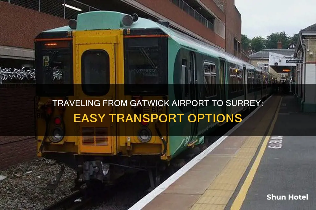 how to get from gatwick airport to surrey