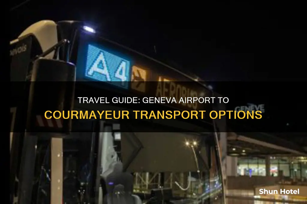 how to get from geneva airport to courmayeur