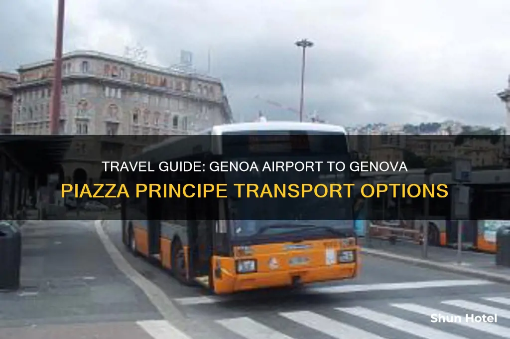 how to get from genoa airport to genova piazza principe