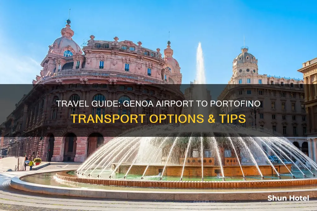 how to get from genoa airport to portofino